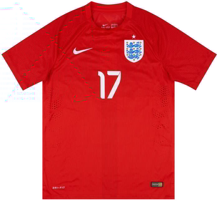 2014 England U-21 Match Issue Away Shirt Ince #17