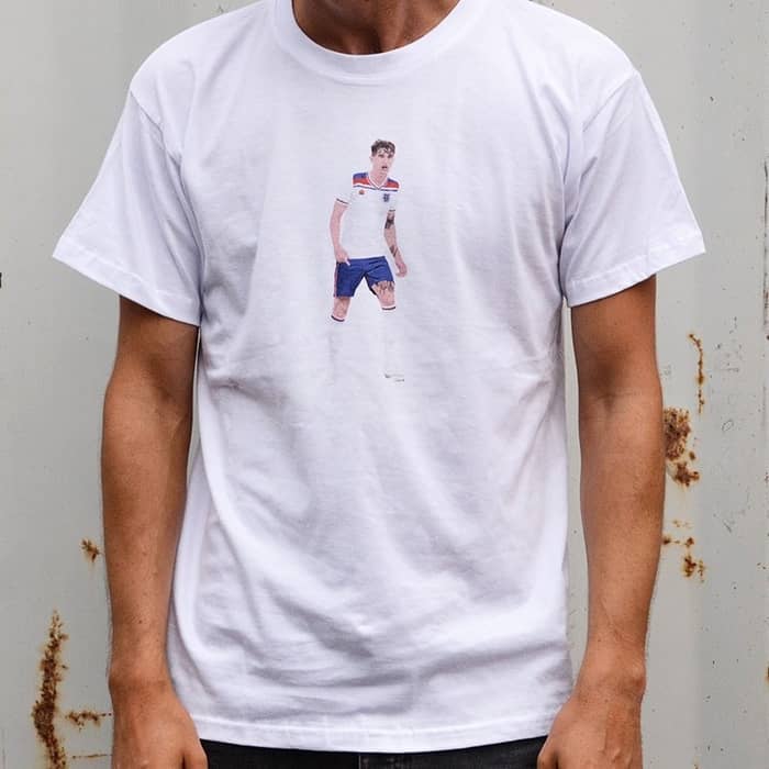 2018 England Spain 82 John Stones Graphic Tee *As New*