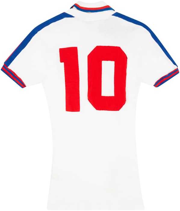 1980 England U-21 Match Worn Home Shirt #10 (Owen) v Scotland