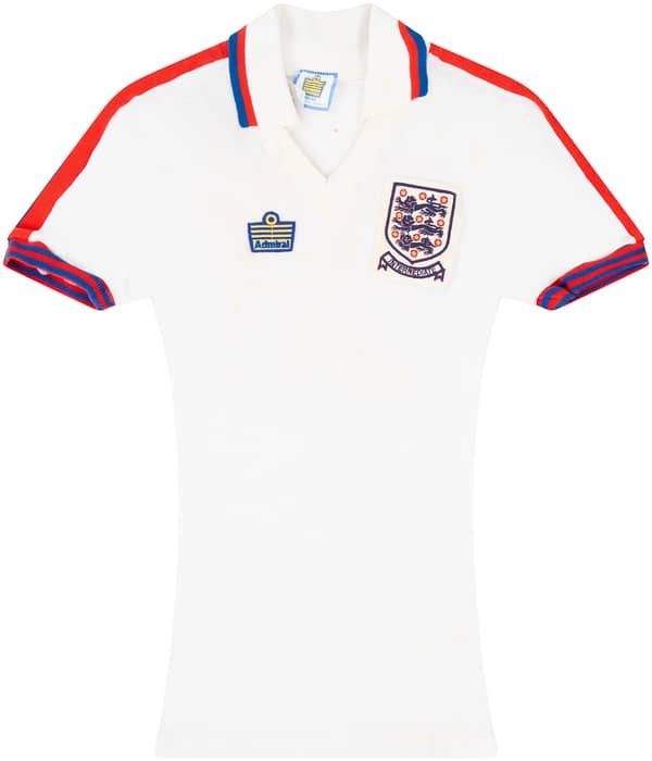 1980 England U-21 Match Worn Home Shirt #10 (Owen) v Scotland