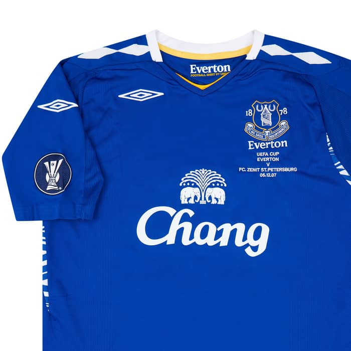 2007-08 Everton Match Issue UEFA Cup Home Shirt Boyle #29 (v Zenit)