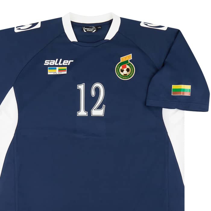 2010 Lithuania Match Issue GK Shirt #12 (Karcemarskas) v Ukraine