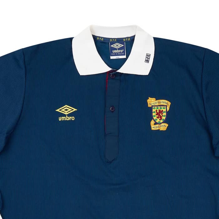 1988-91 Scotland Match Issue Home L/S Shirt #11 (MacLeod)