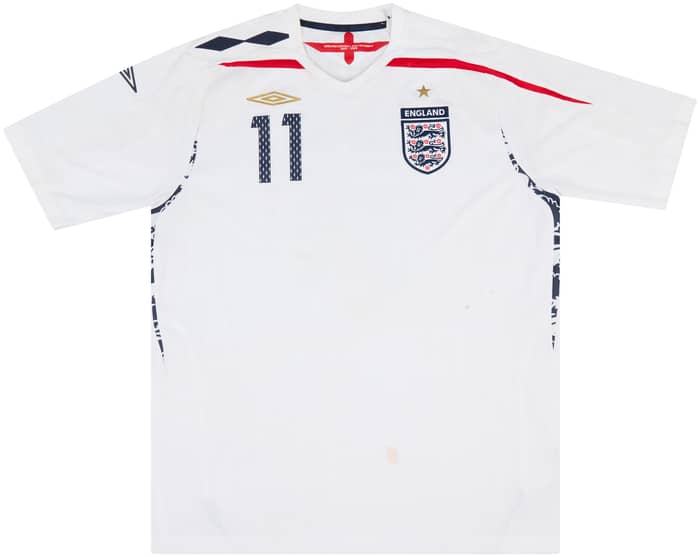 2008 England U-17 Match Issue Home Shirt #11 (Ince)