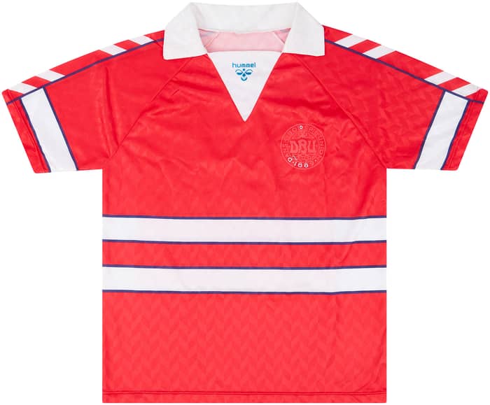 1988-90 Denmark Match Issue Home Shirt #4