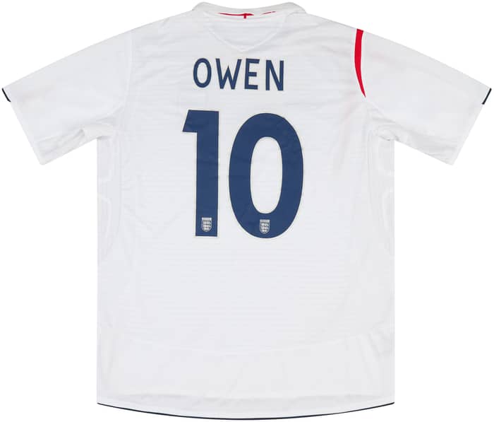 2005 England Match Issue Home Shirt Owen #10 (v Poland)