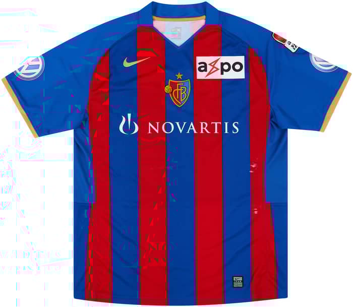 2008-09 FC Basel Match Issue Home Shirt Mustafi #29