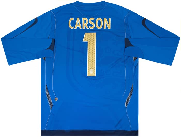 2006-07 England U-21 Match Issue GK Shirt Carson #1