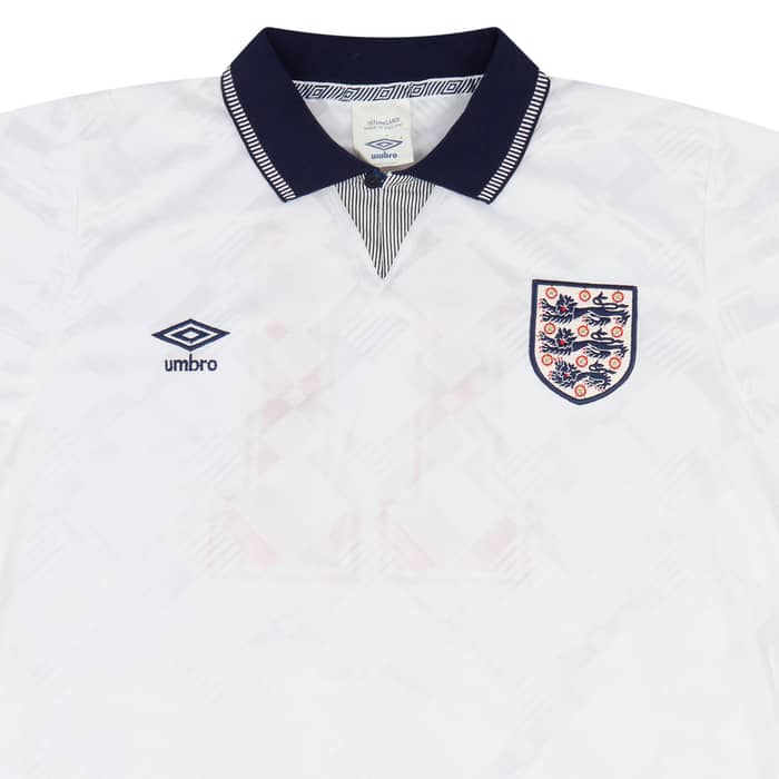 1990 England U-18 Match Issue Home Shirt #11 (McManaman)