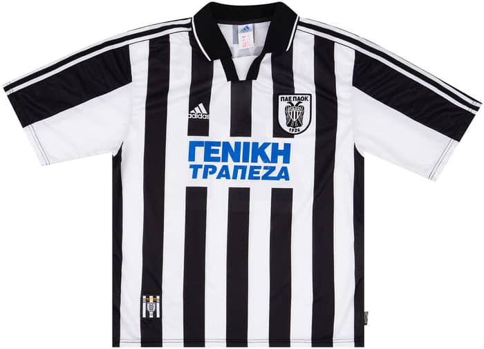 1999-00 PAOK Match Issue Home Shirt Georgiadis #21