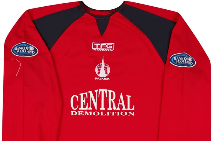 2005-06 Falkirk Match Issue GK Shirt Hill #17