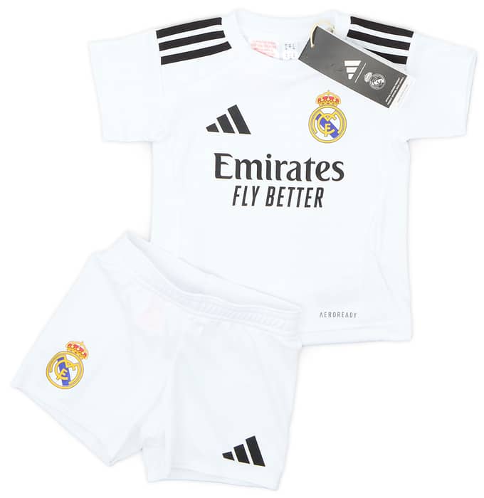 2024-25 Real Madrid Home Shirt & Shorts Kit (BABY)