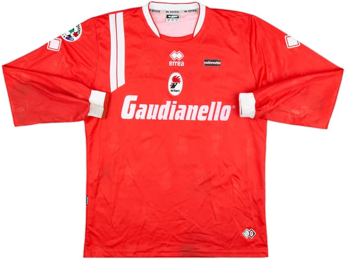 2007-08 Bari Match Issue Away L/S Shirt Stellini #27