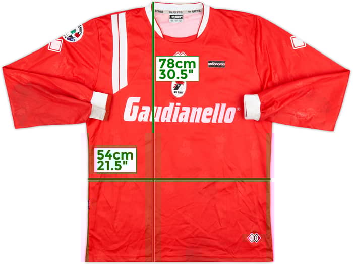 2007-08 Bari Match Issue Away L/S Shirt Stellini #27
