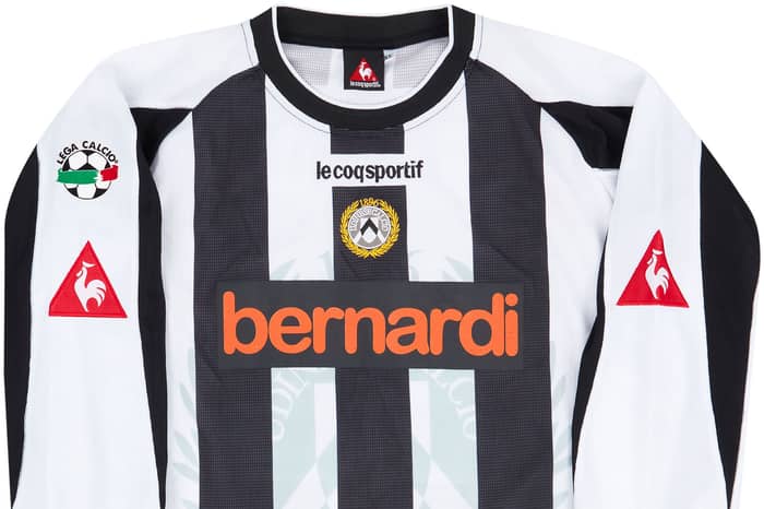 2003-04 Udinese Match Issue Copa Italia Home L/S Shirt Pieri #26 (v Inter)