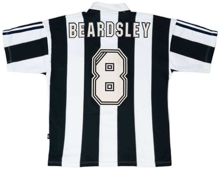 1995-97 Newcastle Home Shirt Beardsley #8 - 6/10 - (S)