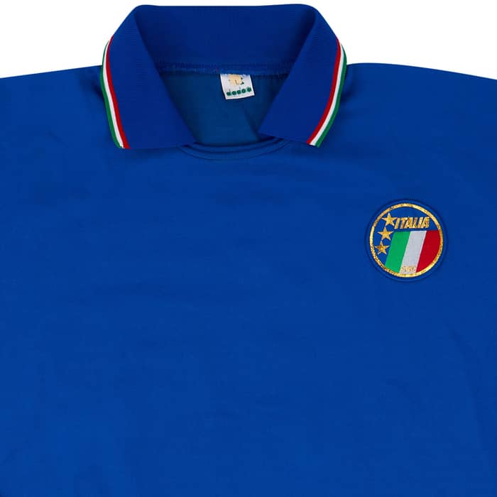 1988 Italy Match Worn Home L/S Shirt #5 (Ferrara) v Sweden