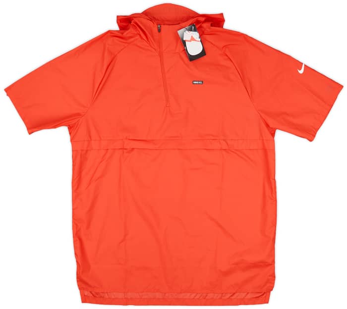 2018-19 Nike FC 1/4 Zip Hooded S/S Rain Jacket (L)