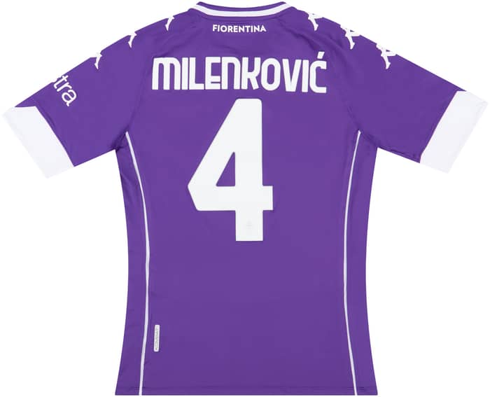 2020-21 Fiorentina Player Issue Home Shirt Milenković #4