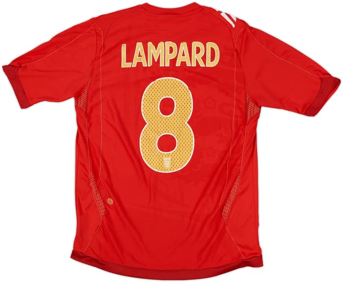 2006-08 England Away Shirt Lampard #8 - 6/10 - (M)