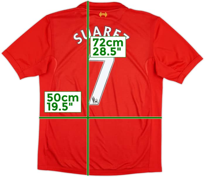 Camiseta de local del Liverpool 2012-13 Suarez #7 - 6/10 - (L)