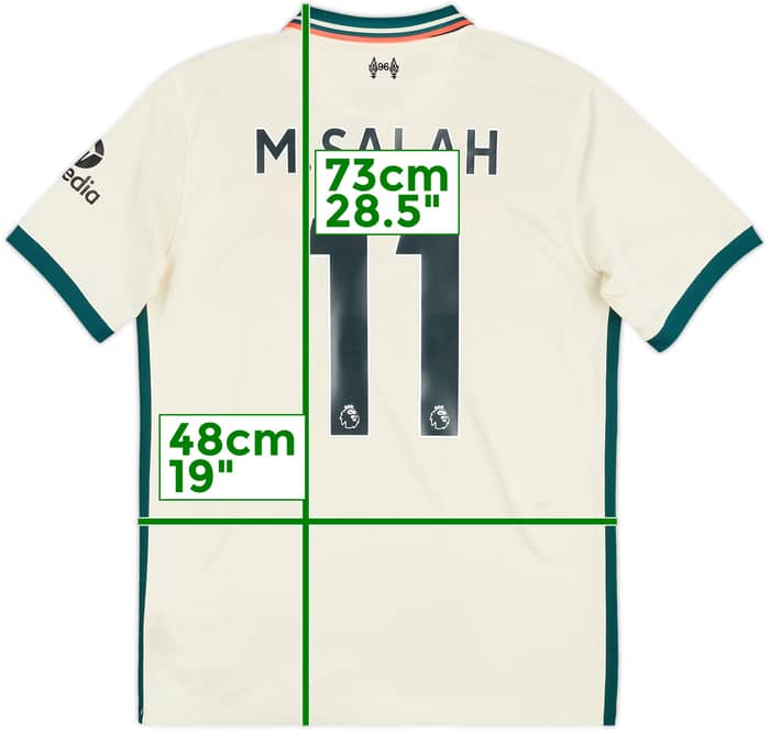 Camiseta de visitante de Liverpool 2021-22 M.Salah #11 - 5/10 - (M)