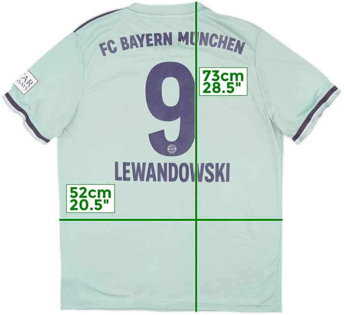 2018-19 Bayern Munich Away Shirt Lewandowski #9 - 4/10 - (L)