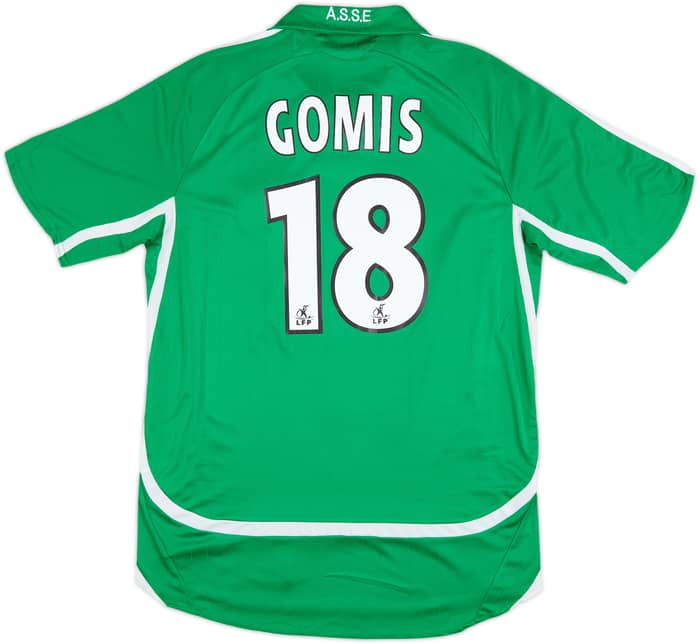 2006-07 Saint Etienne Home Shirt Gomis #18 - 6/10 - (M)