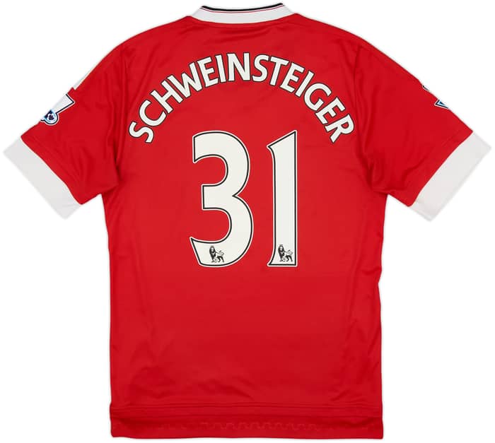 2015-16 Manchester United Home Shirt Schweinsteiger #31 - 6/10 - (S)