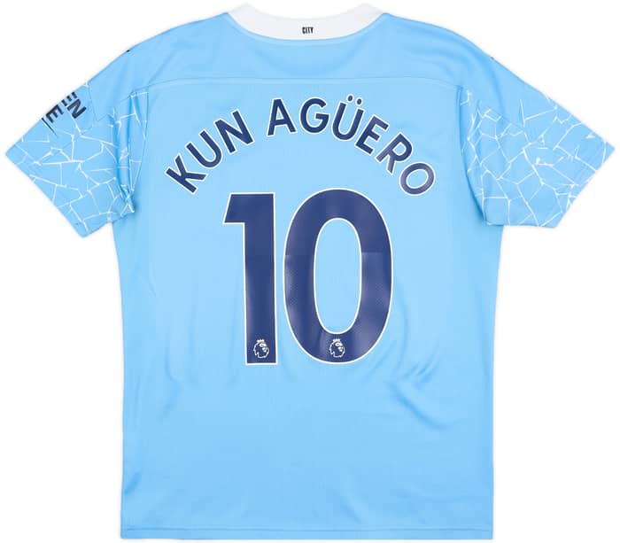 Camiseta de local del Manchester City 2020-21 Kun Aguero #10 - 5/10 - (M)