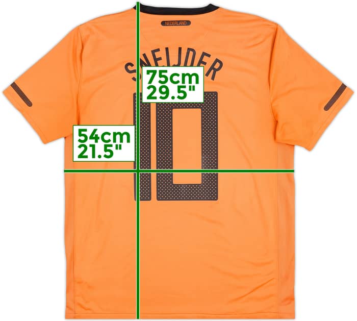 2010-11 Netherlands Home Shirt Sneijder #10 - 6/10 - (L)