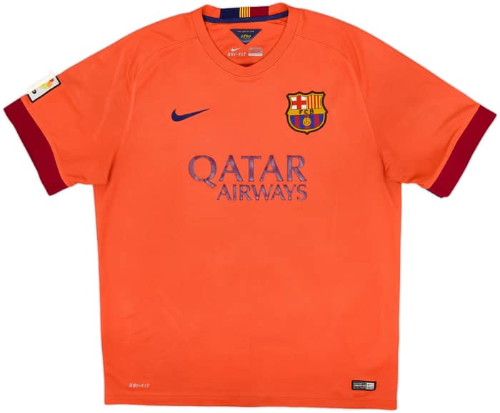 2014-15 Barcelona Away Shirt - 4/10 - (XL)