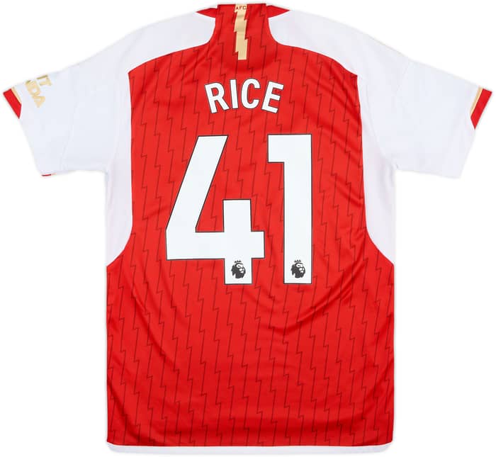 2023-24 Arsenal Home Shirt Rice #41 - 6/10 - (M)