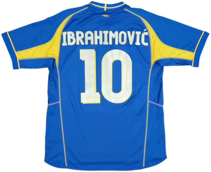2004-05 Sweden Umbro Reversible Training Shirt Ibrahimovic #10 - 8/10 - (L)