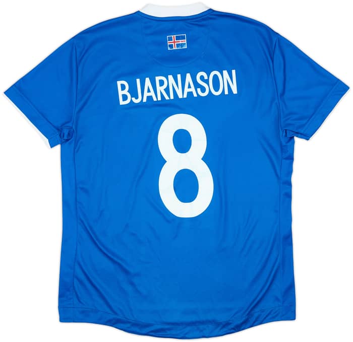 Camiseta de local de Islandia 2016-18 Bjarnason #8 - 6/10 - (S)