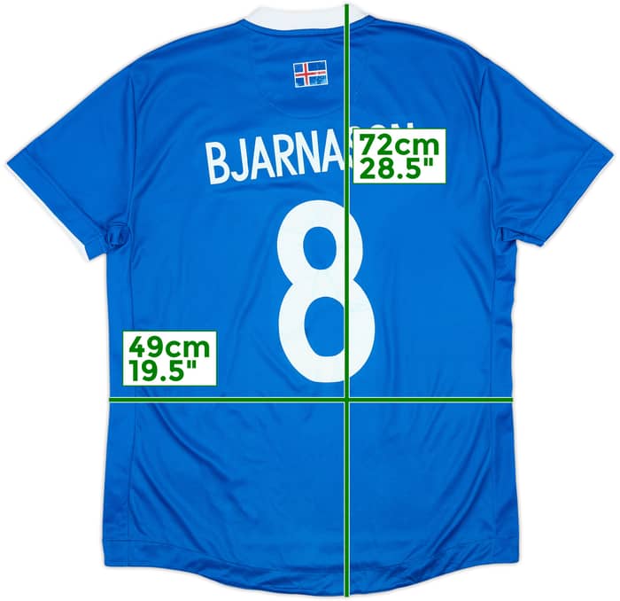 Camiseta de local de Islandia 2016-18 Bjarnason #8 - 6/10 - (S)