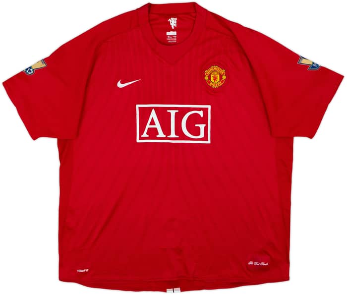 Camiseta de local del Manchester United 2007-09 Ronaldo #7 - 5/10 - (3XL)