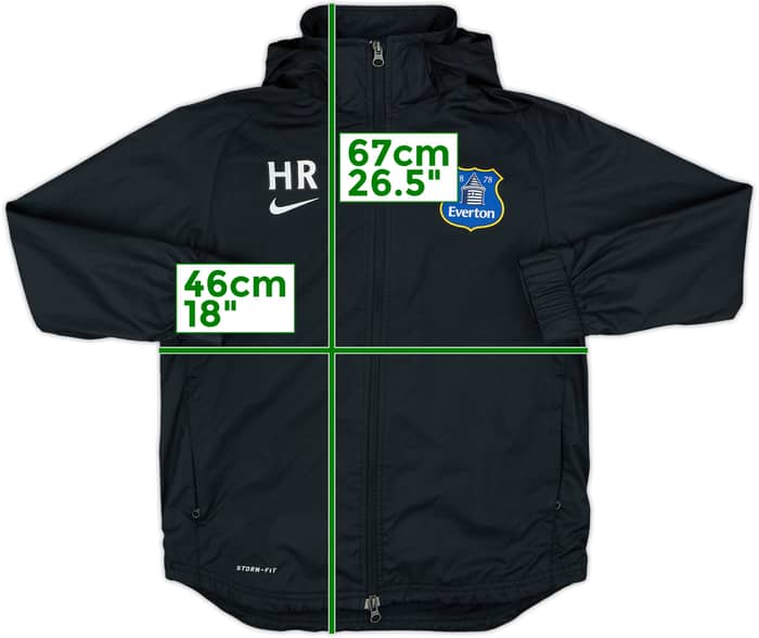 2013-14 Everton Nike Rain Coat HR - 7/10 - (M.Boys)