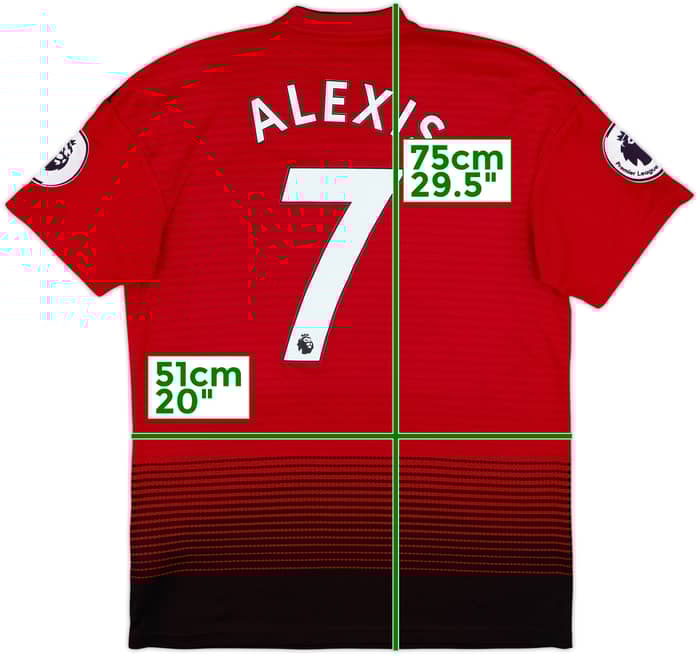 Camiseta de local del Manchester United 2018-19 Alexis #7 - 8/10 - (M)