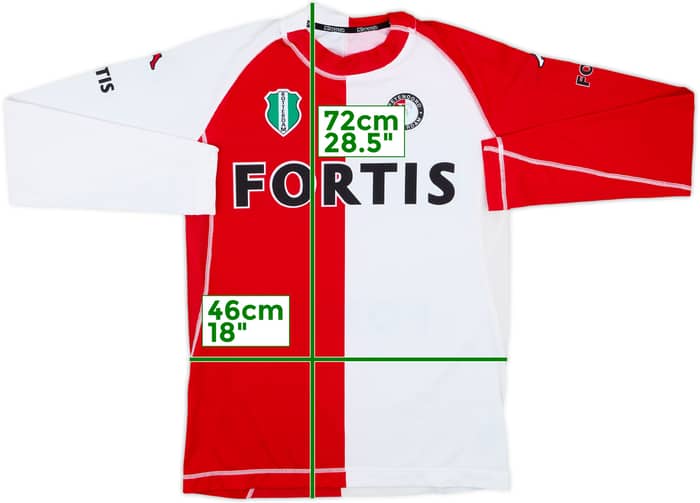 Camiseta L/S de local del Feyenoord 2004-05 - 8/10 - (L)