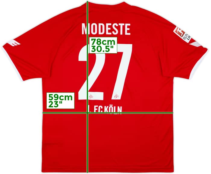 2015-16 FC Koln Away Shirt Modeste #27 - 8/10 - (XXL)