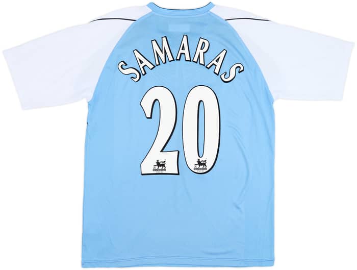 2006-07 Manchester City Home Shirt Samaras #20 - 8/10 - (L)
