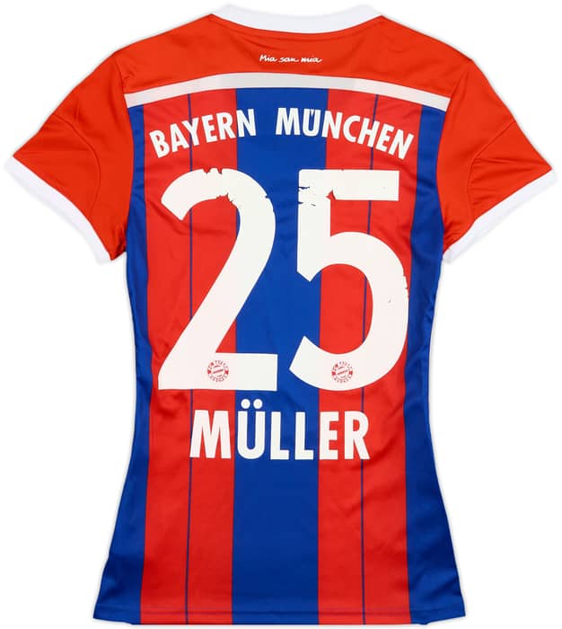 2014-15 Bayern Munich Home Shirt Muller #25 - 5/10 - (Women's S)