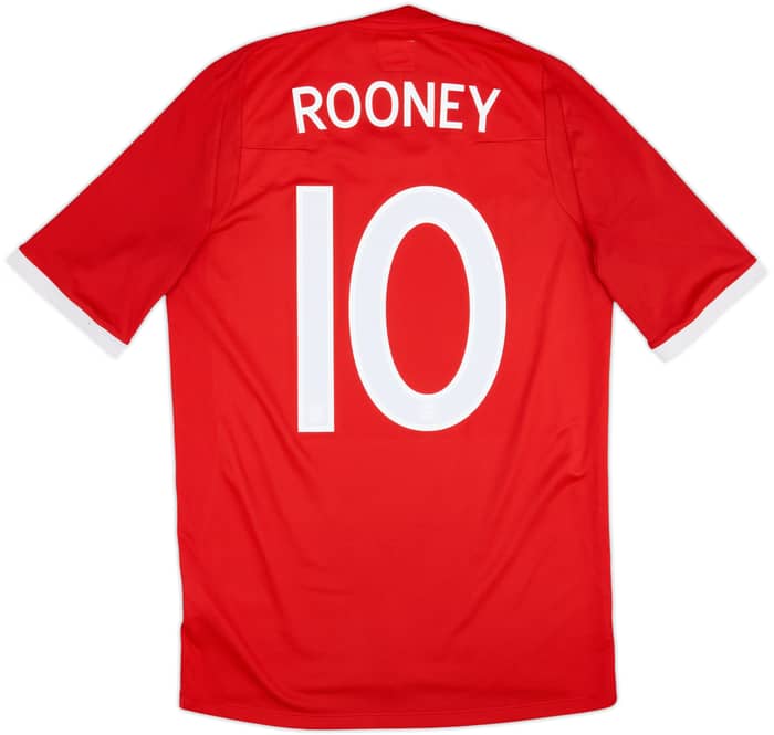 2010-11 England Away Shirt Rooney #10 - 5/10 - (S)