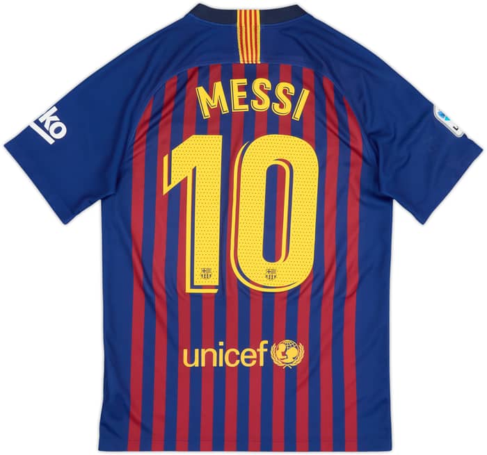 2018-19 Barcelona Home Shirt Messi #10 - 10/10 - (S)