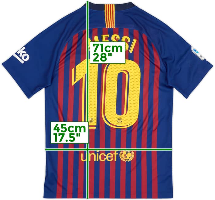 2018-19 Barcelona Home Shirt Messi #10 - 10/10 - (S)