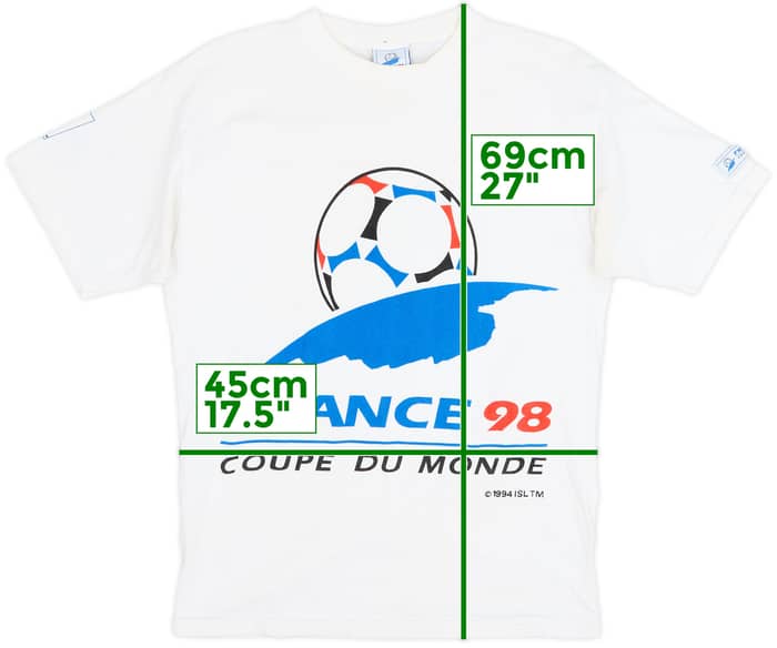1998 France 98 Coupe Du Monde Graphic Tee - 7/10 - (M)