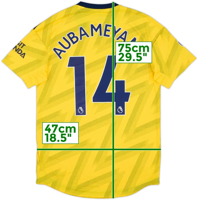 2019-20 Arsenal Authentic Away Shirt Aubameyang #17 - 8/10 - (S)