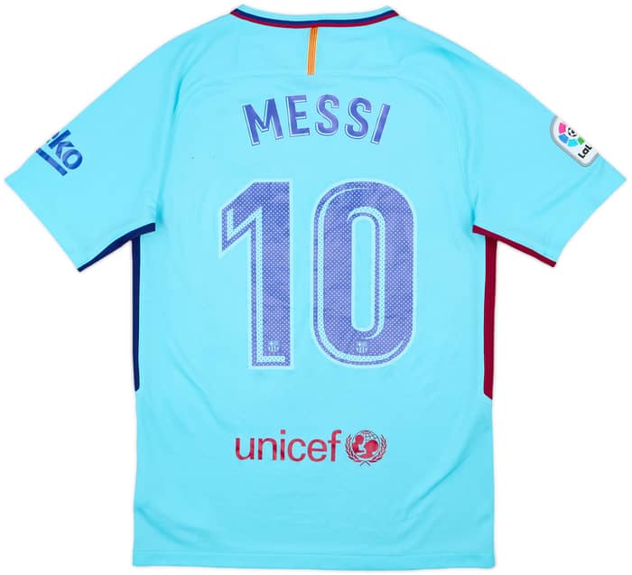Camiseta de visitante del Barcelona 2017-18 Messi #10 - 6/10 - (S)