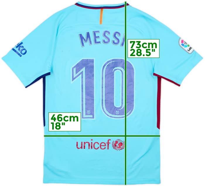 Camiseta de visitante del Barcelona 2017-18 Messi #10 - 6/10 - (S)